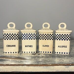 Vintage Antique 1920-1940s German Spice Jar Set